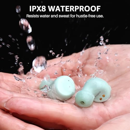 TOZO T6 Bluetooth 5.3 Wireless Earbuds – Immersive Stereo Sound, 50-Hour Playtime, IPX8 Waterproof Design, Customizable EQ via App, Ergonomic Fit – Ideal for Active Lifestyles and Seamless Connectivity