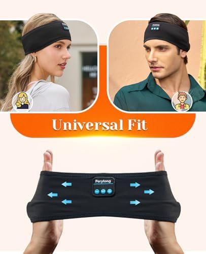 Ultimate Bluetooth Sleep Headphones with Adaptive Headband – Wireless Earbuds for Supreme Comfort & High-Definition Sound Quality – Perfect for Yoga, Fitness, and Serene Sleep – Thoughtful Gift Choice for Any Occasion, Effortless Connectivity & Multifunctional Design