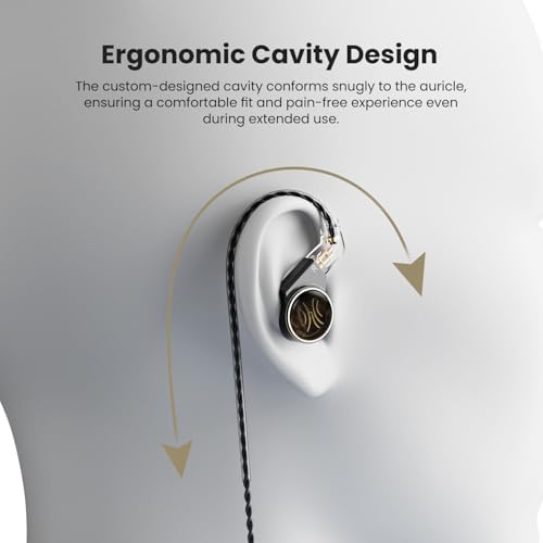 Elevate Your Audio Experience with One Odio Master 1 Hybrid Wired Earbuds – Precision Engineered In-Ear Monitors for Musicians, Gamers, and Streamers | Immerse Yourself in Professional-Grade Hi-Fi Sound with Dual-Driver Technology | Ergonomic Design for All-Day Comfort and Noise Isolation | Universal 3.5 mm Compatibility for Effortless Device Integration | Built to Endure Rigorous Daily Use, Perfect for Mixing, Gaming, and Live Streaming | Unmatched Sound Clarity and Dynamic Range Tailored for Every Audio Experience | One Odio Earphones – Your Gateway to Superior Sound Performance, Where Every Note Comes Alive