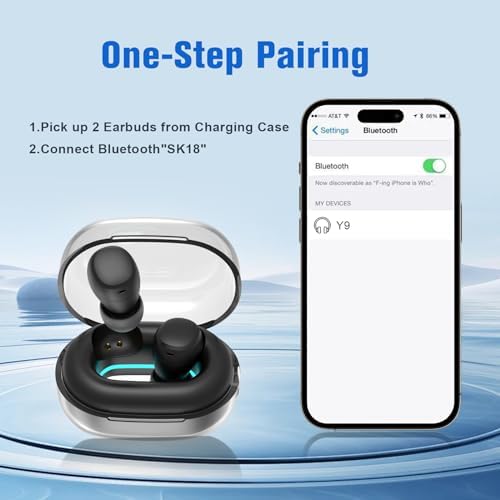 Invisible Mini Bluetooth Earbuds for Small Ears – Ultra-Discreet Wireless Headphones for Seamless Comfort at Work and Sleep – Advanced Pairing with Enhanced Device Compatibility – Ideal for Professionals Seeking Hidden Audio Solutions and All-Day Wear – Lightweight Low-Profile Design Perfect for Active Lifestyles