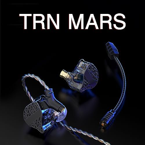 Hi Fi Go TRN Mars 1 Triple Hybrid Driver In-Ear Monitors – Superior Audiophile Earbuds with Dynamic, Balanced Armature, and Vibration Technology for Unmatched Gaming and Music Experience – Lightweight, Ergonomic Design with 1.2 m Cable for Enhanced Compatibility and Immersive Sound Quality