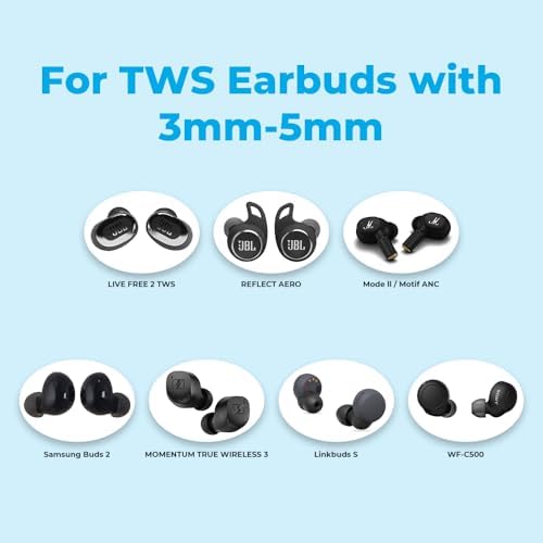 Elevate Your Audio Experience with Hi Fi Go Divinus Velvet Eartips – Comfort-Driven Deep Insertion Design for TWS Earbuds (3 mm-5 mm Nozzles, Size S, 3 Pairs) – Premium Velvet Material Enhances Sound Isolation and Stability for Active Lifestyles