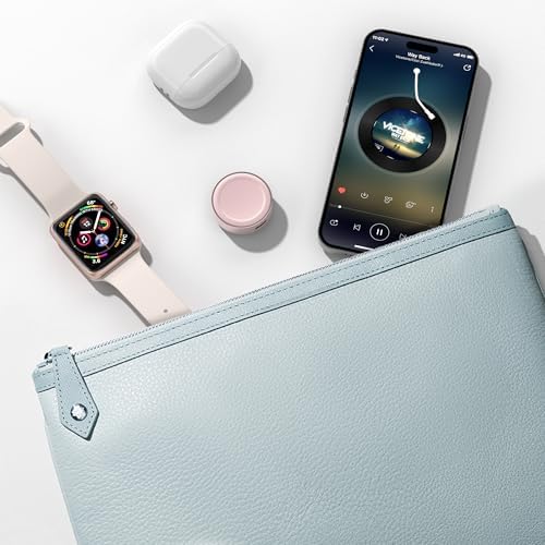 Ruxely Ultra-Portable Magnetic Wireless Fast Charger for Apple Watch – High-Efficiency USB-C Charging Adapter Compatible with i Watch Series 10, 9, 8, 7, 6, Ultra 2 & SE – Compact Design for Effortless Mobility and Quick Power Solutions