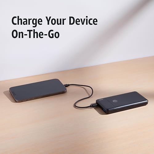 AT&T Professional 20000 m Ah Portable Power Bank – High Capacity Fast Charging with USB-C Power Delivery & Dual USB-A Ports for Universal Device Compatibility – Reliable On-the-Go Power Solution in Sleek Black Finish