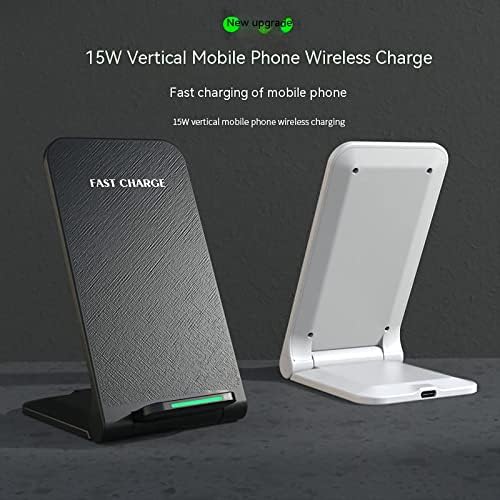 15 W Fast Wireless Charging Station with Adaptive Sleep-Friendly Light – Versatile Charger for Samsung Galaxy, Google, LG & More – Compact Travel Pad for Effortless Power-ups and Enhanced Device Compatibility
