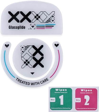 Transform Your Gaming with HUYUN Ultra Strong Glass Mouse Feet Skates for Logi G502 – Precision, Speed, and Effortless Gliding for Unmatched Performance! Enhance Your G502 Experience with Durable, Curved Edge Design for Reduced Friction and Superior Tracking in Competitive Play!