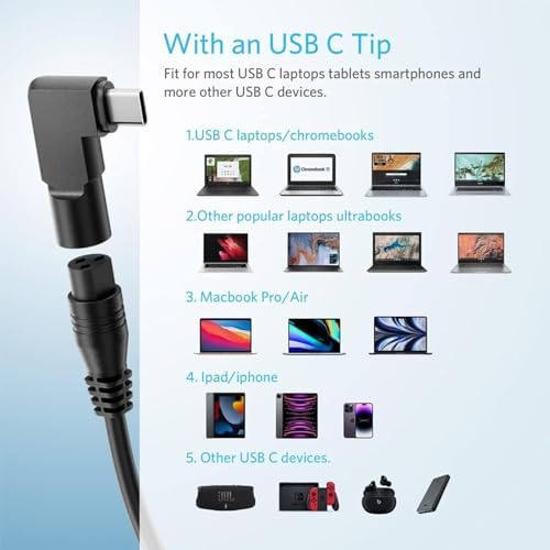 Universal 90 W Laptop Car Charger with USB-C Compatibility – Fast, Safe Charging for HP, Dell, Lenovo, Asus, Mac Book Pro, Chromebook & More – Includes 16 Connectors for Versatile Use, Perfect for Road Trips and Daily Commutes