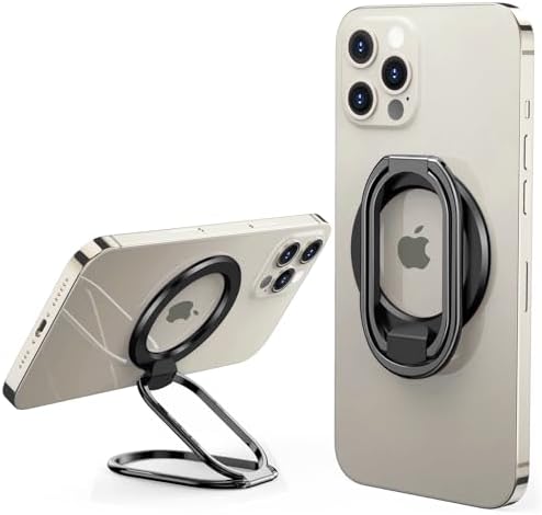 2025 SUPERONE Mag Safe Phone Ring Holder – Versatile Adjustable Magnetic Kickstand & Detachable Grip for i Phone 12-16 Series – Vibrant Purple for Enhanced Wireless Charging & Effortless Hands-Free Functionality – Transform Your Smartphone Use with Style and Practicality