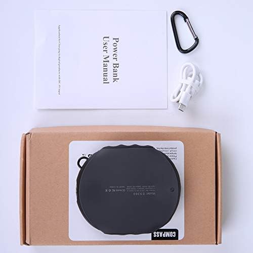 Rugged 10000 m Ah Waterproof Power Bank – High-Speed Outdoor Charger with Built-in Compass and Flashlight for Ultimate Adventure Readiness – Compatible with i Phone, Android, i Pad, Galaxy Devices – Perfect for Hiking, Camping, and Travel