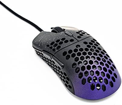 Gwolves Hati HTS Ultralight Honeycomb Wired Gaming Mouse – 48 g Precision with 16,000 DPI Sensor, Low Latency, Anti-Interference, 6 Customizable Buttons, On-Board Memory for PC/Mac/Laptop – Stardust Golden Small Edition for Maximum Speed and Comfort
