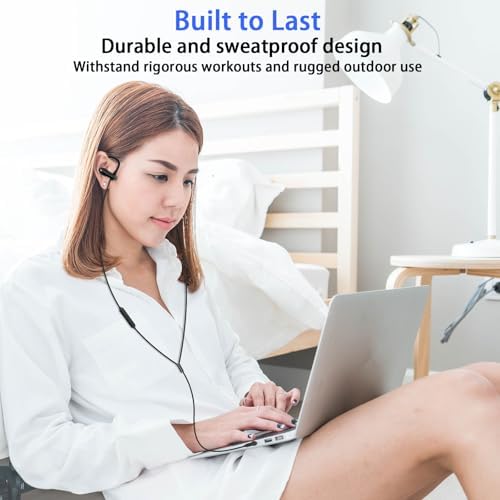 Active Lifestyle Wired Over-Ear Earbuds with 3.5 mm Jack – Premium Noise Cancelling Headphones for Supreme Audio Clarity and Comfort During Workouts, Running, and Daily Activities