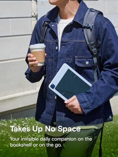 MOFT Snap Tablet Holder: Ultra-Slim Adjustable Stand for i Pad Pro & Air – Ergonomic and Foldable Design in Cool Grey for Optimal Comfort, Perfect for Productivity, Streaming, and Creative Endeavors – Versatile Portrait/Landscape Use with Enhanced Portability