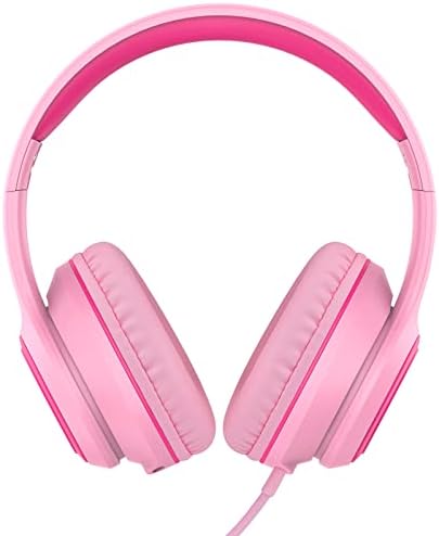 RORSOU K9 Kids Over-Ear Headphones with Microphone – Vibrant Blue Wired Stereo Headset for Ultimate Bass Experience, Ideal for School, Travel & Online Learning – 1.5 M Tangle-Free Cable for Effortless Connection with Smartphones, Tablets & MP3 Players