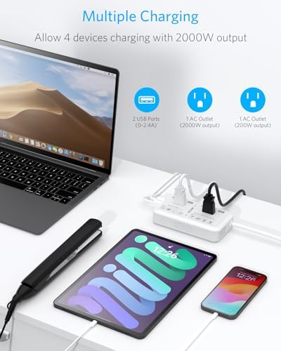 Universal Travel Voltage Converter with Dual USB Ports – 2000 W Adapter for Hair Dryers & Curling Irons – EU/UK/AUS Plug Compatibility for Hassle-Free Global Travel – Compact and Durable Design for On-the-Go Charging