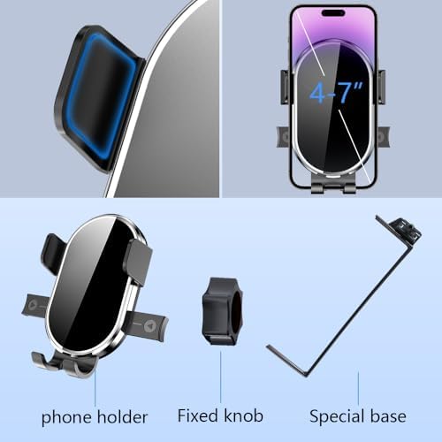 Revolutionary Car Phone Holder for Toyota BZ4 X & Subaru Solterra (2023-2025) – 360-Degree Rotating Dashboard Mount for Ultimate Navigation Convenience and Safety Enhancement, Perfect Smartphone Accessory for Modern Drivers