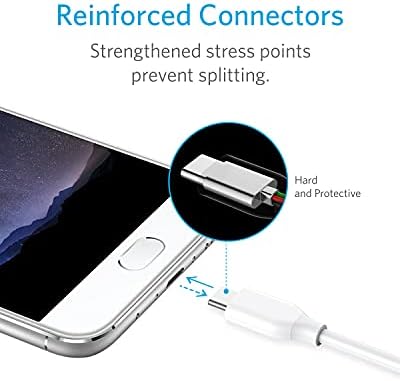 Anker Powerline 3.0 USB A to USB C Fast Charging Cable – 10 FT Durable Charger Cord with 56 k Ohm Resistor for Samsung Galaxy Note S8/S9 & Universal Compatibility – Tangle-Free & High-Speed Data Transfer for Ultimate Convenience