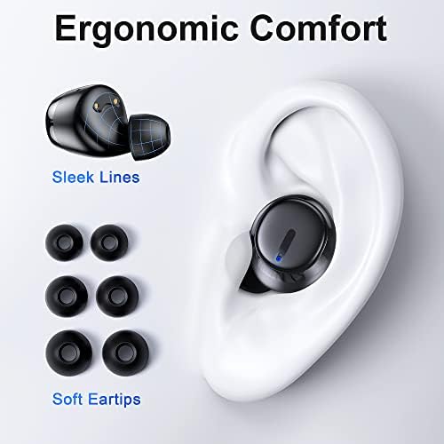 KITONE GUSGU True Wireless Earbuds – Premium Sound with IPX7 Waterproof Protection, Seamless Bluetooth Connectivity for All Devices, Built-in Microphone for Hands-Free Calls, Lightweight Ergonomic Design for All-Day Comfort and Long Battery Life