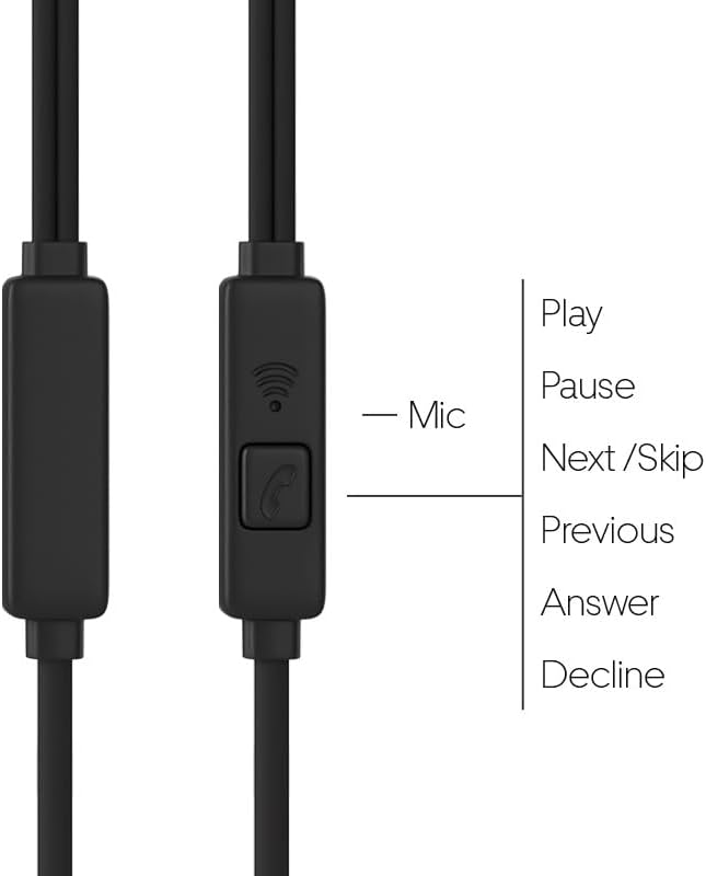 Maeline 10-Pack Ergonomic In-Ear Stereo Earbuds – Tangle-Free, Multi-Color Headphones for Classroom, Travel, and Gym | Hands-Free In-Line Microphone | Lightweight, Durable Design Compatible with 3.5 mm Devices | Perfect for Extended Listening and Seamless Audio Experience