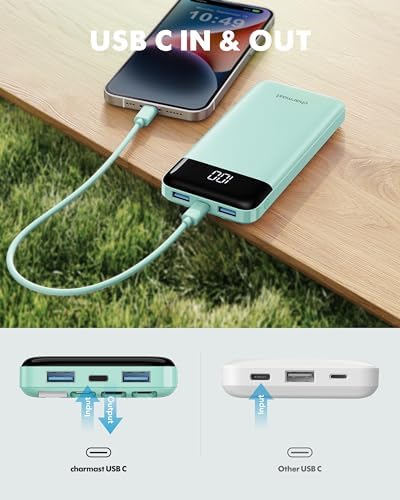 Sleek 10,000 m Ah Multi-Device Portable Charger with Built-In Cables – High-Speed 3 A Power Bank for i Phone, Samsung, Pixel, LG, Moto, i Pad – Ultimate Travel Essential with 6 Outputs for Effortless Charging on the Go