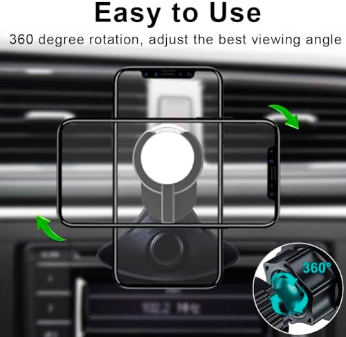 Revolutionary CD Slot Phone Holder for i Phone and Galaxy – 360° Rotating Car Mount for Ultimate Hands-Free Navigation and Entertainment – Compatible with i Phone 14, 13, 12, 11 Pro Max, XR, XS, X, 8, 7 Plus, Galaxy Note10, S10 – Hassle-Free Installation and Enhanced Stability for All Smartphones
