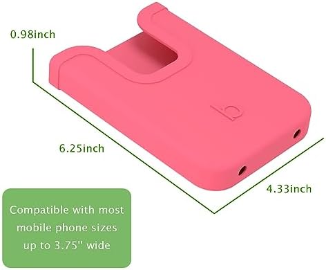 Silicone Phone Holder for Bogg Bags – Stylish and Functional Beach Accessory for i Phone & Android – Lightweight, Easy-to-Clean Vibrant Blue Attachment for Secure Device Protection During Outdoor Activities – Perfect for Sand and Surf Adventures