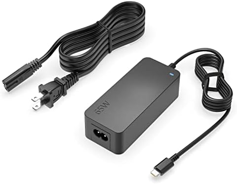 Premium 65 W USB-C Charger for Lenovo Yoga Gen 3 & 4 – Rapid Charging AC Power Adapter with UL Safety Certification, 360-Day Warranty & Enhanced Device Protection