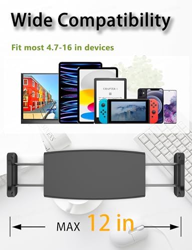 Enhance Your Workspace with the MAGIPEA Adjustable Tablet Stand and Holder – Versatile, Bendable Design for Unmatched Device Compatibility, Perfect for i Pad Pro, Kindle, Switch, and More – Ideal for Multi-Angle Viewing and Hands-Free Use in Any Setting