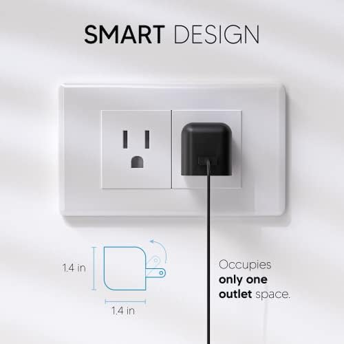 Talk Works MFi Certified 5′ Lightning USB Cable for i Phone 14/13/12, Air Pods, and i Pad – Fast Charging Wall Charger Adapter – Durable Black Design for Enhanced Compatibility and Speed