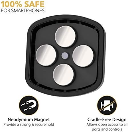 Scosche Magic Mount Select Dual Pack – Premium Magnetic Car Phone Holder for i Phone & Android – Secure 360° Adjustable Mount for Hands-Free Driving – Ideal for Dash & Window Use – Durable Design for Enhanced Compatibility & Safety