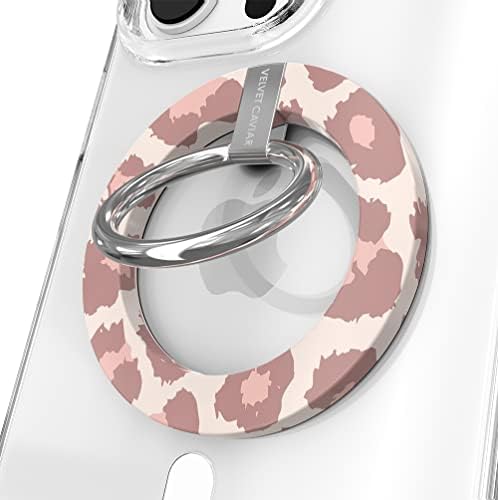 Transform Your i Phone 16, 15, 14, 13, 12 with VELVET CAVIAR’s Amethyst Purple Leopard Mag Safe-Compatible Grip – Stylish Magnetic Ring Holder & Adjustable Stand for Effortless Hands-Free Viewing, Secure Texting, and Enhanced Usability – Elevate Your Mobile Experience with Durable, Lightweight, and Customizable Accessory