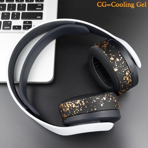 SOULWIT Premium Cooling-Gel Earpads for Sony PS5 Pulse 3 D Wireless Headset – Noise-Isolating Cushions for Enhanced Comfort and Gameplay – Effortless Installation, Sleek Black Design for Ultimate Gaming Experience