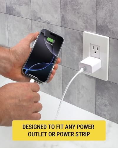 Scosche SHPDC20 20 W USB-C Fast Charging Wall Charger with 4 FT USB-C to Lightning Cable – Universal Compatibility for i Phone 12-16, i Pad, and Type-C Android Devices – Compact and Durable Power Solution for Home and Travel