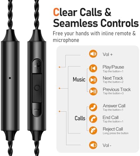 Unleash Exceptional Sound Quality with Vibes 202 MC USB-C Wired Earbuds: Premium Hi-Fi Audio, Advanced Noise Isolation, Ergonomic Comfort for i Phone 15/16 – Built-In Microphone for Effortless Communication & Durable Silver-Plated Cable – Includes Portable Case for On-the-Go Convenience