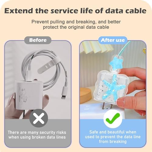 Bling Pink Butterfly Wave Cable Protector for i Phone Charger – Stylish USB Cover and Cord Saver for Lightning Cables, Durable Protection Against Damage, Lightweight and Easy to Clean Charging Accessory