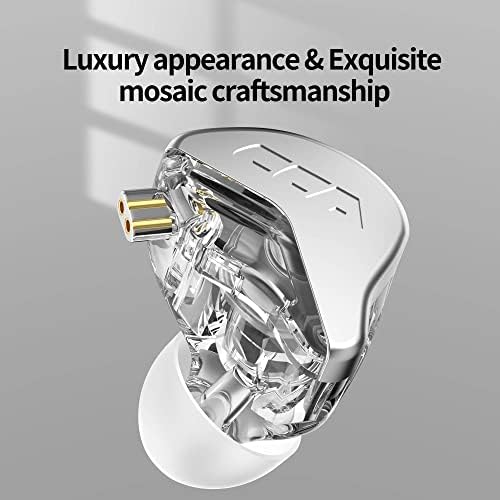 Premium CCA CRA Wired Earbuds – Advanced Dynamic Driver IEM for Unmatched Clarity and Rich Deep Bass – Customizable Detachable 2-Pin Cable – Lightweight Ergonomic In-Ear Headphones with 3.5 mm Compatibility – Ideal for Audiophiles and Everyday Users Seeking Superior Sound Quality