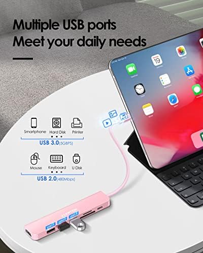 Elevate Your Connectivity with the LENTION USB C Hub: 100 W Fast Charging, 4 K HDMI Output, Dual Card Reader, and Versatile USB 3.0/2.0 Compatibility for Mac Book Pro, Mac Air, Surface, Chromebook, and More – Sleek Space Gray Design for Professionals and Creatives Seeking Enhanced Performance and Productivity