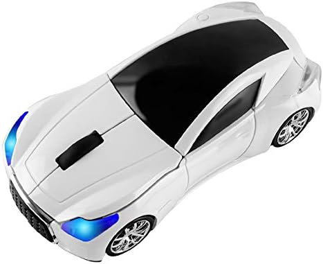 Sleek Yellow Wireless Car Mouse – Cool Sports Car Design for Enhanced Precision with 1600 DPI Optical Technology | Lightweight & Portable USB Receiver Mouse for Laptops, PCs, and Travel | Perfect Gift for Tech Lovers and Professionals