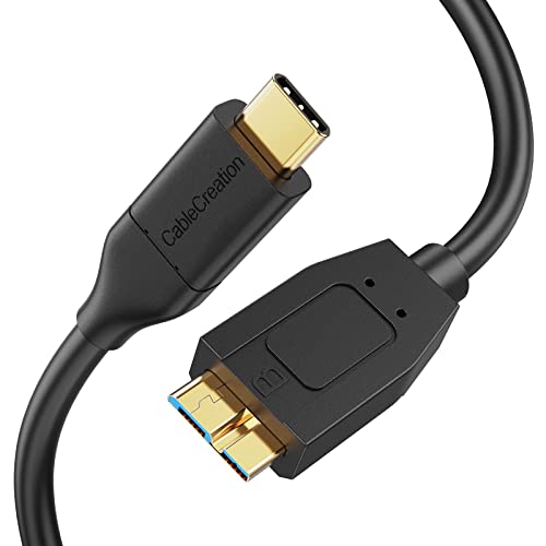 High-Speed 1 FT USB C to Micro B Cable – 10 Gbps Data Transfer for i Phone 15, Seagate & WD External Hard Drives – Durable Braided Design for Enhanced Connectivity & Reliability – Perfect Length for Travel & Desk Use – USB 3.1 Type C Compatible