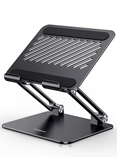 UGREEN Premium Adjustable Aluminum Tablet Stand Holder – Dynamic Multi-Angle Desk Accessory for i Pad Pro, Air, Mini, and Smartphones – Dual Rod Engineering for Unmatched Stability – Perfect for Home Office and Enhanced Productivity – Transform Your Viewing and Work Experience