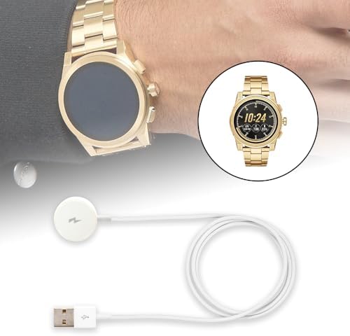 Effortless Power: Magnetic Fast Charger for Michael Kors Smartwatches – 5 V/1 A Replacement Cable for MKT5017, MKT5020, MKT5021, MKT5022 – Lightweight, Durable Wireless Charger for Swift Connectivity and Enhanced Performance