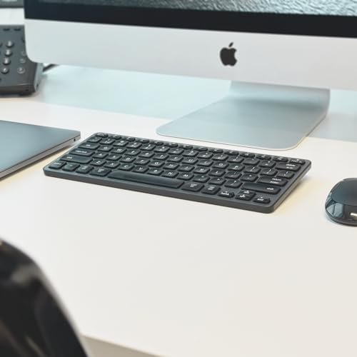 Upgrade Your Mac Experience with the Macally Bluetooth Keyboard – Premium Wireless Typing Solution for Mac Book Pro, i Mac, i Pad & PC – Ergonomic Design & Long-lasting Rechargeable Battery for Seamless Productivity
