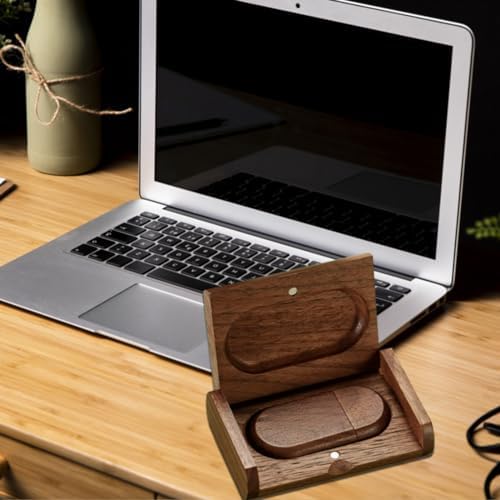 Elegant Maple Wood USB 3.0 Flash Drive – 32 GB Super-Speed Jump Drive Box by FEWINA, Perfect Gift for Photographers, Stylish Data Storage Solution for Weddings, Anniversaries, and Birthdays, Unique Wooden USB Stick with Enhanced Compatibility