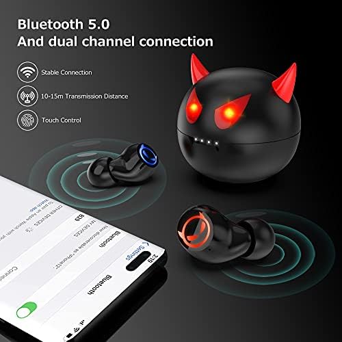 Adorable Panda-Themed Kids Wireless Earbuds – Bluetooth 5.0 with 36 Hours Playtime & IPX6 Waterproof for Active Lifestyles – 3 D Stereo Sound & Built-in Mic for Hands-Free Calling – Perfect for Children and Adults