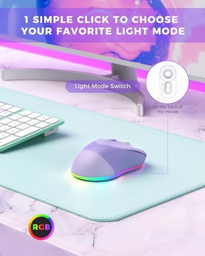 PEIOUS Rechargeable Wireless Jiggler Mouse – Effortless Laptop Companion with Undetectable Movement & On/Off Control for Continuous Workflow – Sleek Black & Grey Design for Enhanced Productivity