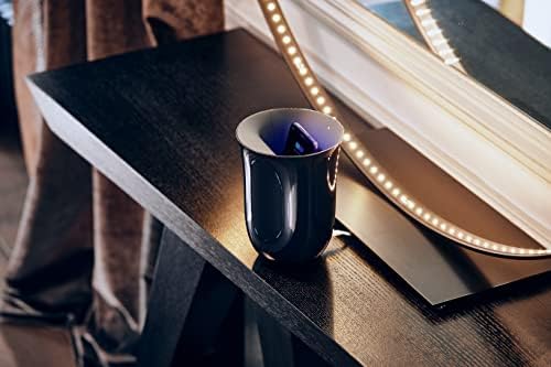 Lexon OBLIO QI Wireless Charger & UV Sanitizer Station – Fast 10 W Charging & Germ-Free Protection in Stylish Dark Blue Design for Enhanced Device Care and Efficient Power Management