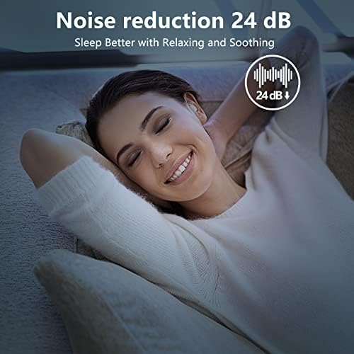 Revolutionize Your Sleep with True Wireless Noise-Canceling Earbuds – Ultra-Comfortable In-Ear Design in Soft Silicone for Uninterrupted Rest, Bluetooth Enabled for Seamless Connectivity, Perfect for Enhanced Sleep Quality and Fast Relaxation