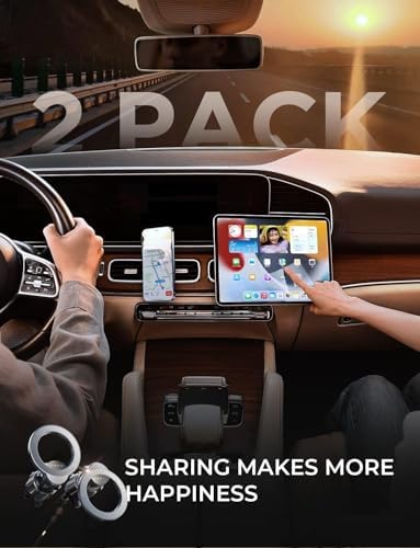 LISEN Magnetic Car Mount Duo – Premium Mag Safe Phone Holder for i Phone 16/15/14/13 Pro Max – 24 Ultra-Strong Magnets for Unmatched Stability – Hands-Free Air Vent Installation – Sleek Green Aesthetic for Trendy Drivers – Elevate Your Driving Experience with Optimal Compatibility and Convenience