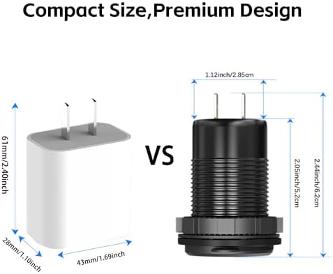 12 V Dual QC3.0 & PD3.0 USB C Car Charger Socket with Voltmeter – Waterproof Aluminum Alloy Quick Charge Power Adapter for Vehicles, Boats, RVs, and More – Ultimate Fast Charging Solution for Smartphones and Devices