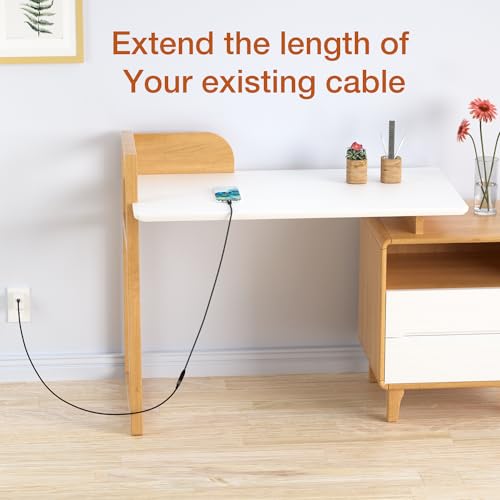 Upgrade Your Connectivity with Use Bean 2 FT USB C Extension Cable 2 Pack – Achieve 20 Gbps Data Transfer & 4 K Video Output for Mac Book Pro, i Pad Air, Dell XPS, Galaxy S25, i Phone 15 – Ideal Type-C Extender for Seamless Performance and Enhanced Compatibility