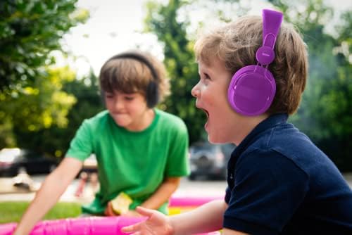 Kid-Safe i Sound DGHP-5540 Headphones in Vibrant Purple – Lightweight, Volume-Controlled Design with Built-In Mic for Enhanced Audio Safety and Compatibility Across Devices